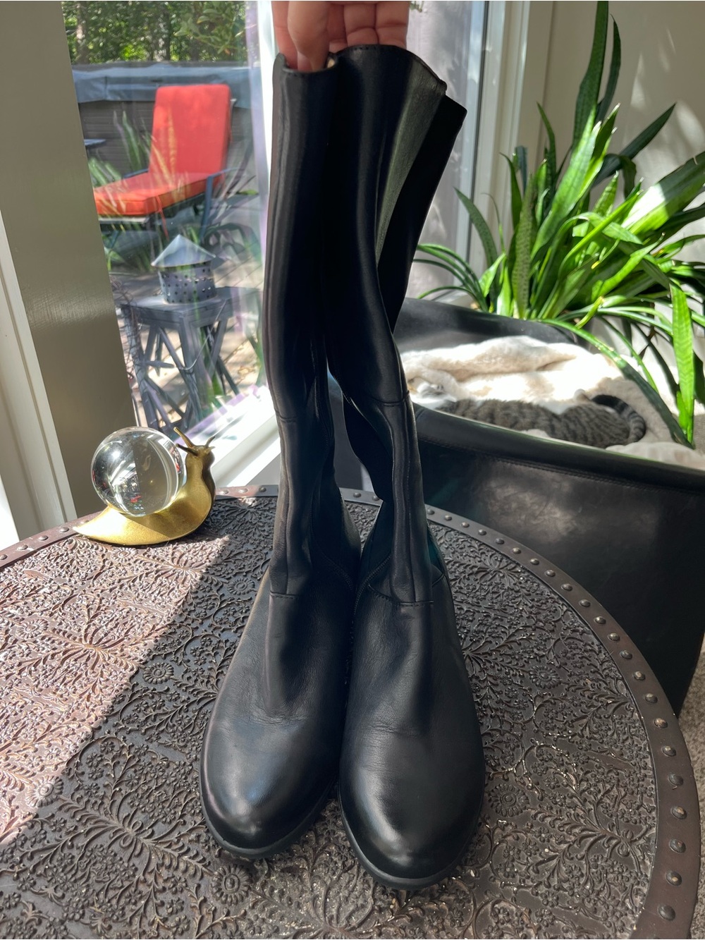 DANSKO CELESTINE TALL LEATHER BLACK BOOTS 41 10.5-11 - Picture 9 of 14